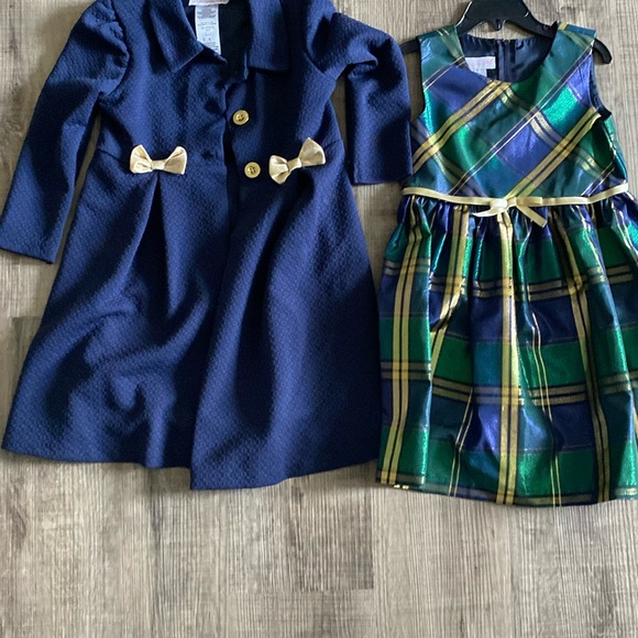 Bonnie Jean dress with coat size 6 - Picture 1 of 3